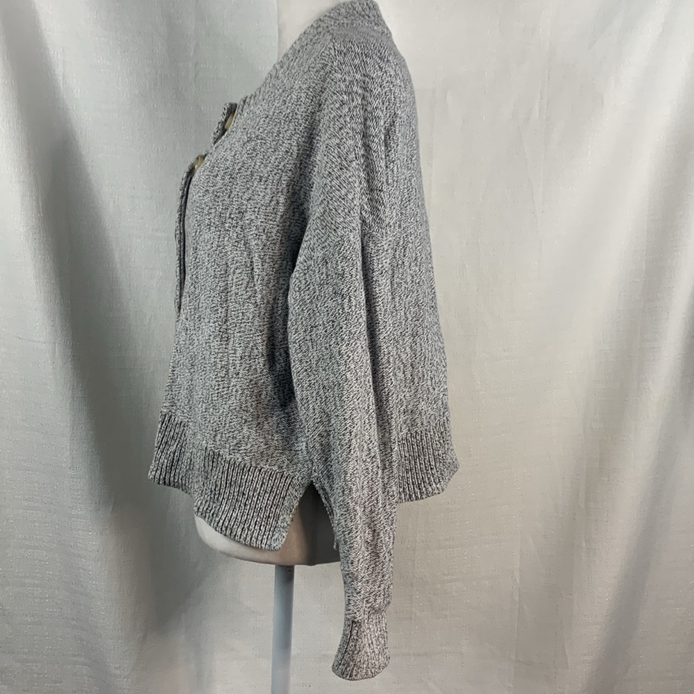 Madewell Black & White Speckled Clemence Cropped Cardigan- NWT - Picture 6 of 11